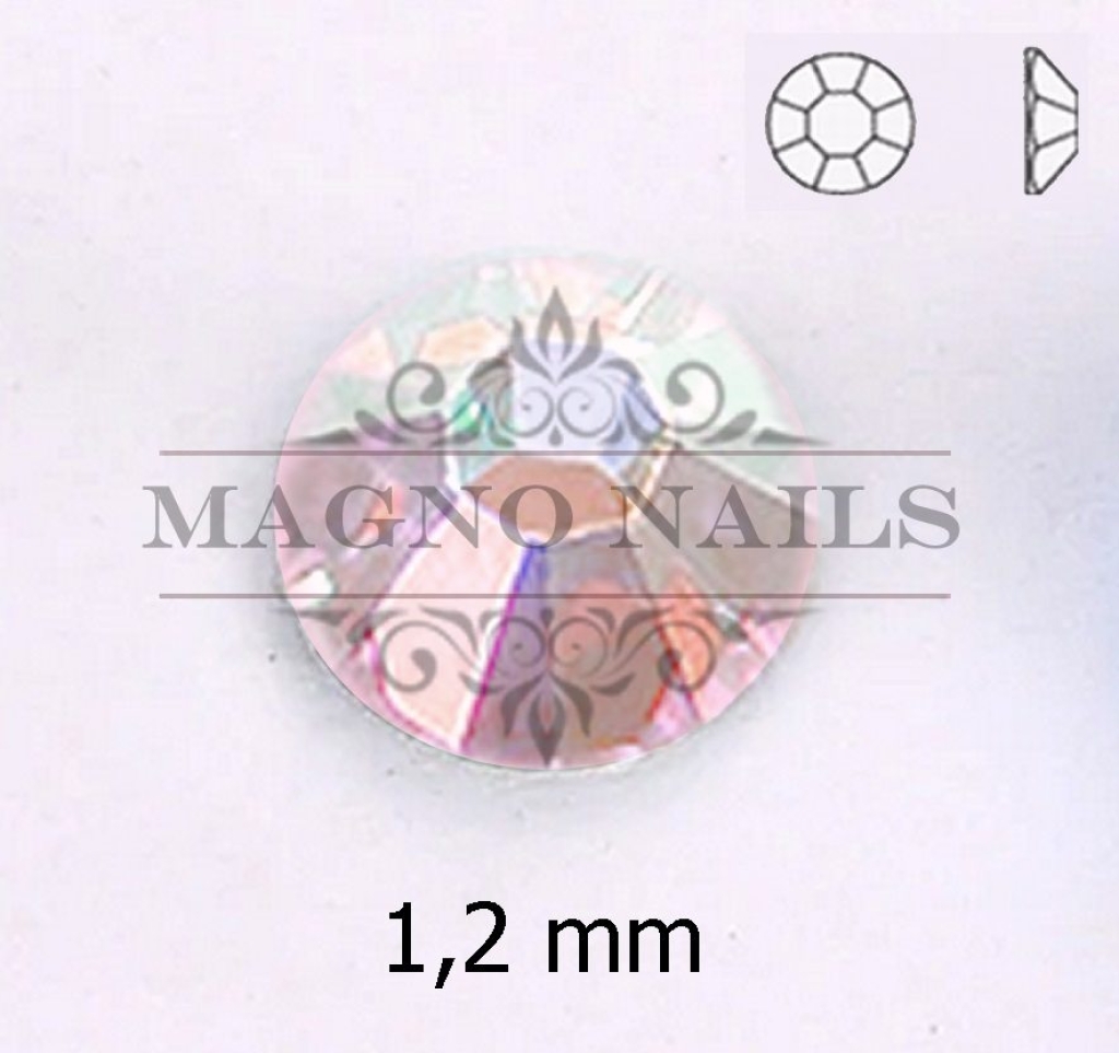 Glas Ministrasssteine rund - Light Rose AB Nail Art Nails Nagel Nögel Nailart